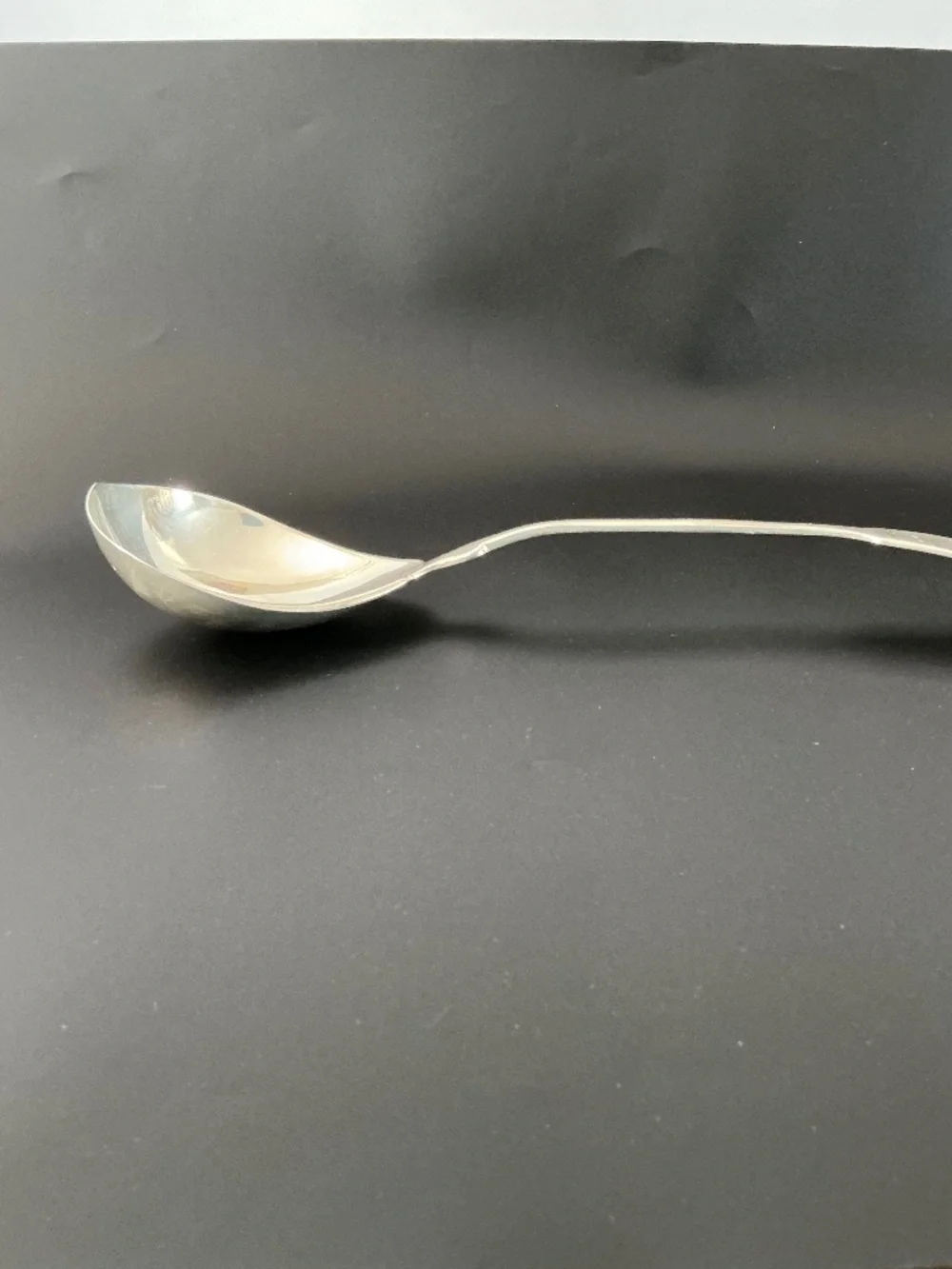 Antique Victorian Silver Plate Serving Ladle Tipped Pattern 1800s Double Plating